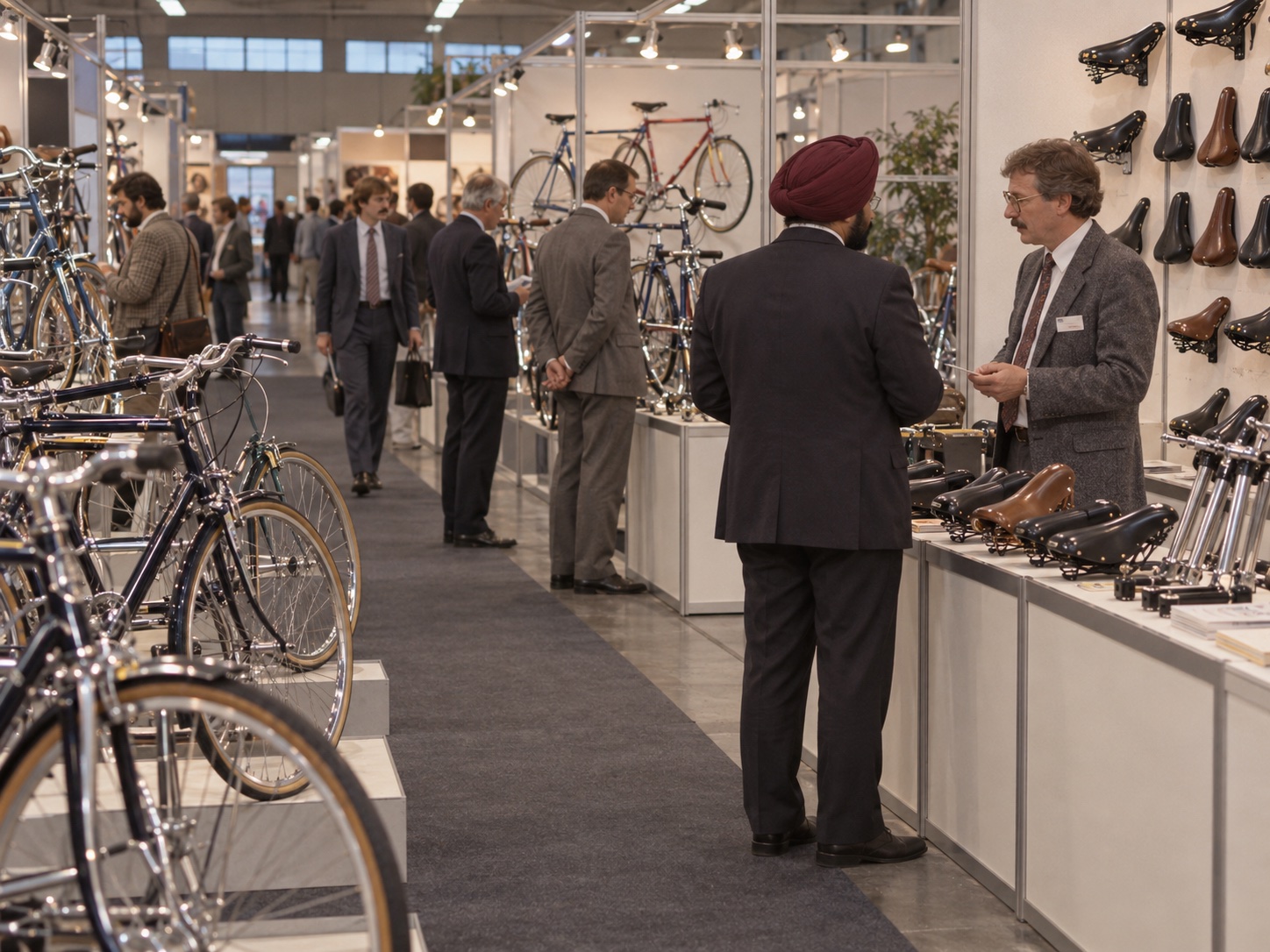 Illustrative interpretation of a German bicycle trade show in 1989