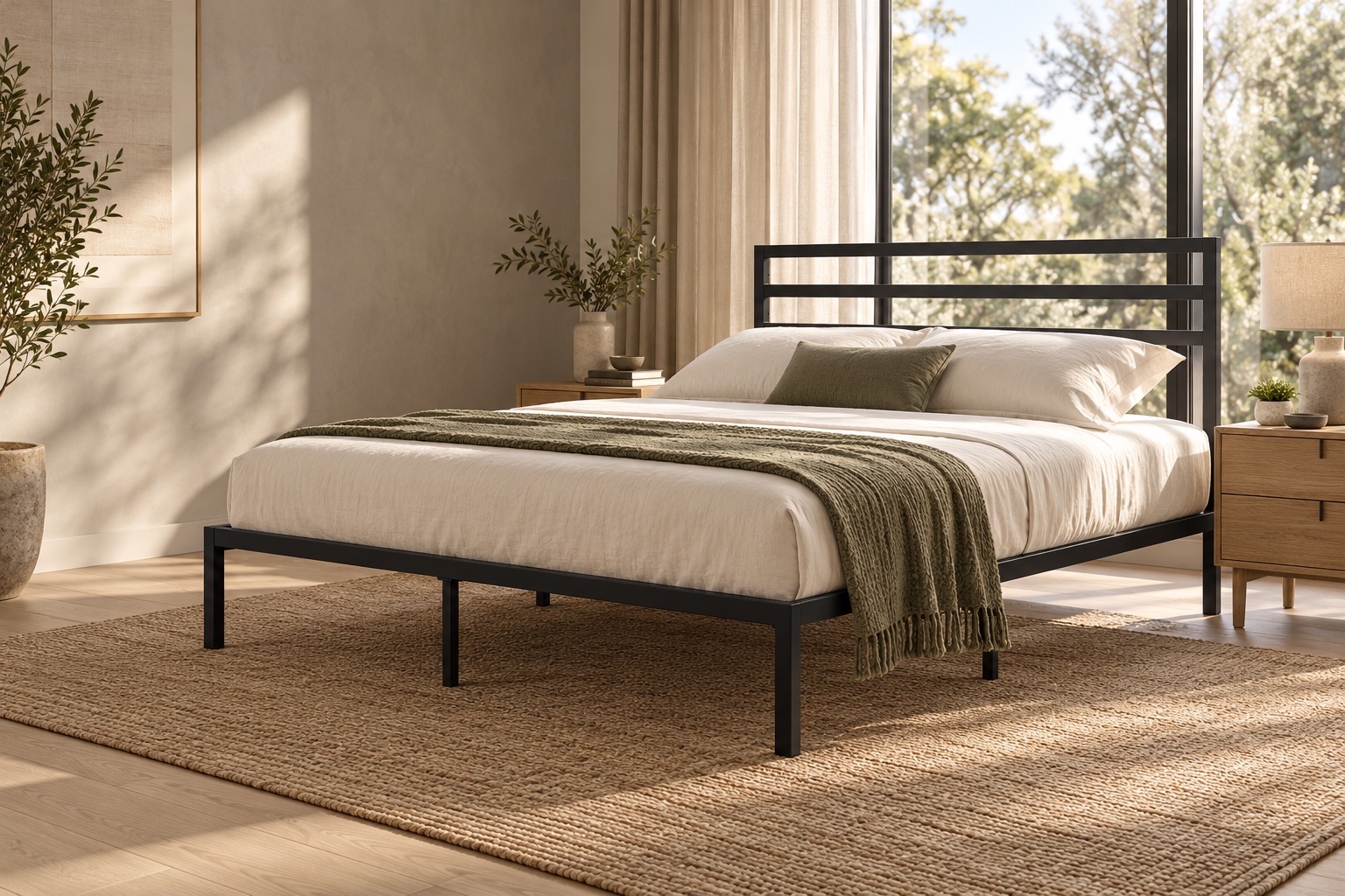 Modern Bed Frame by Big Ben Furniture